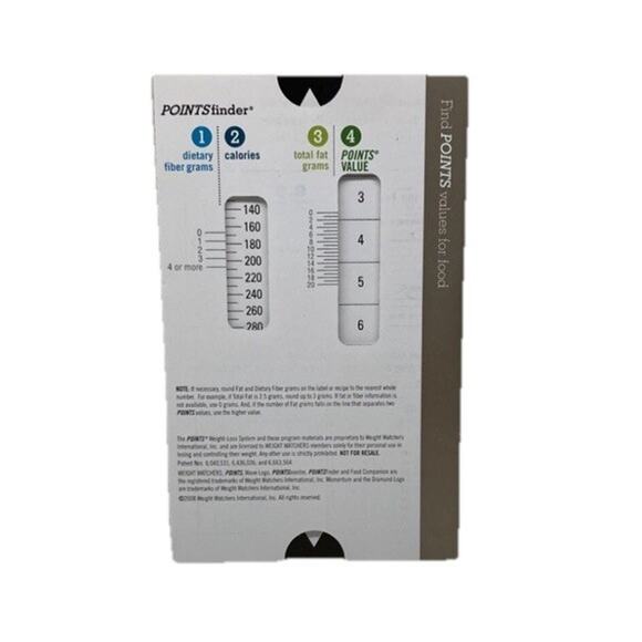 RARE! Weight Watchers Points Finder Slider Card MY WW Calculator Slide NICE SIZE - Picture 1 of 2